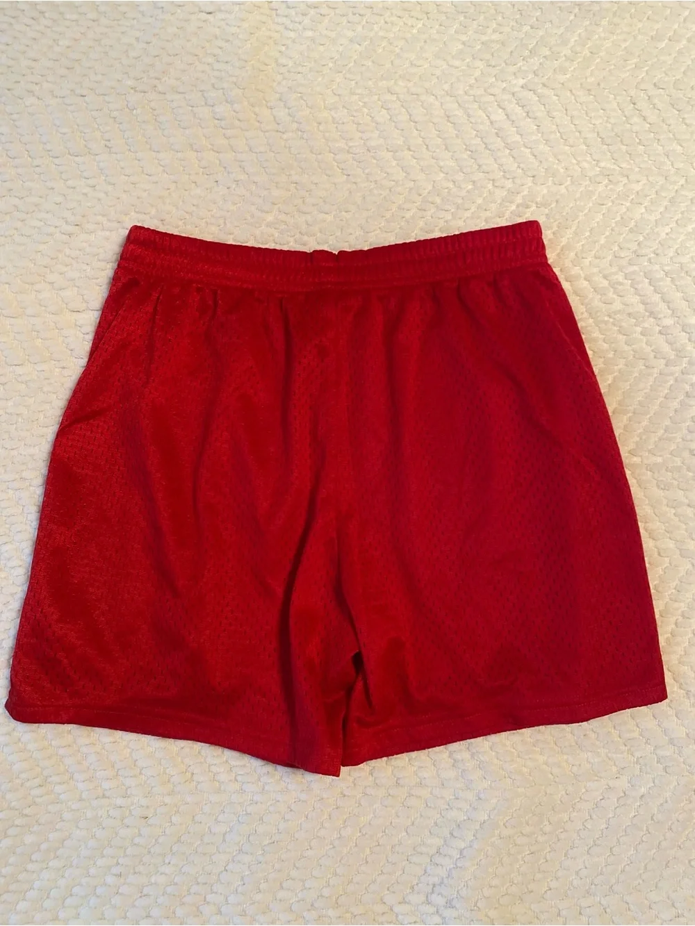 BCG Girls Red Mesh Athletic Shorts Size Large
